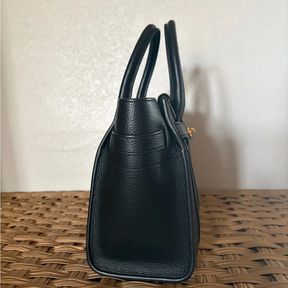 Mulberry Mini Zipped Bayswater - Black Small Classic Grain - Picture 5 of 10